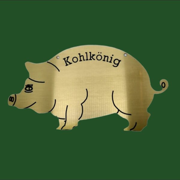 KOHLORDEN -Die Hübsche- hat eine Größe von 160 x 90 mm und wird mit Kette (75-80 cm) geliefert.