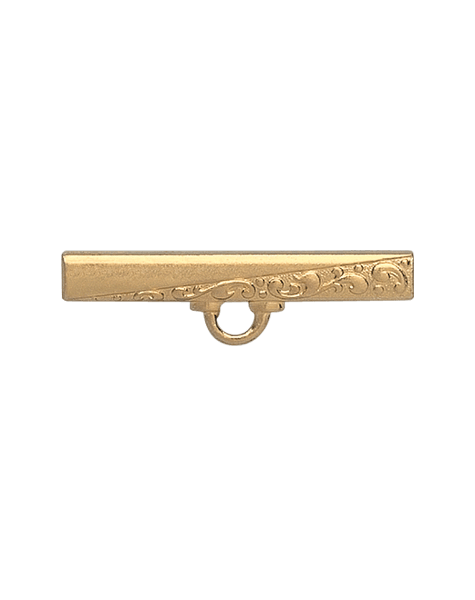Ordensanhänger A42.3 33 x 5 mm, vergoldet, mit Sicherheitsnadel